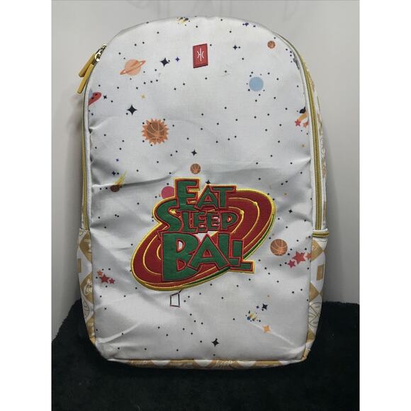 Eat Sleep Ball Hoop Culture Backpack 17 Inch Large - Picture 1 of 11